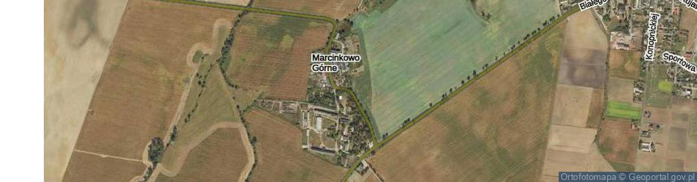 Zdjęcie satelitarne Marcinkowo Górne ul.